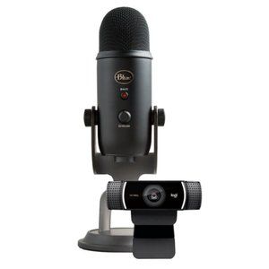 Pro Streamer Pack with Blue Yeti USB Microphone & Logitech C922 Pro HD Webcam